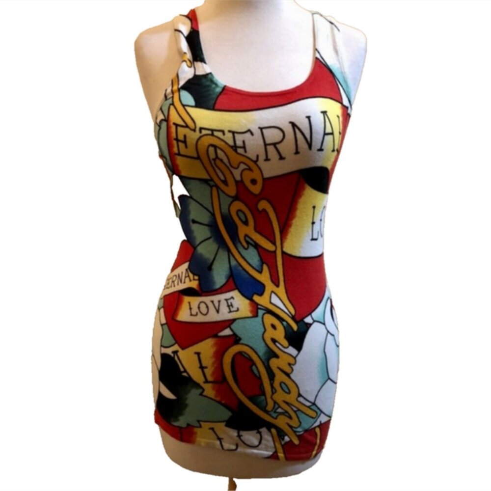 Ed Hardy by Christian Audigier Eternal Love Racerback Tank Top
